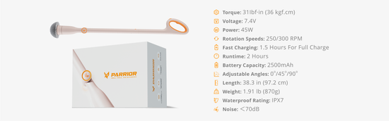 PARRIOR Alpaka electric spin scrubber in a box