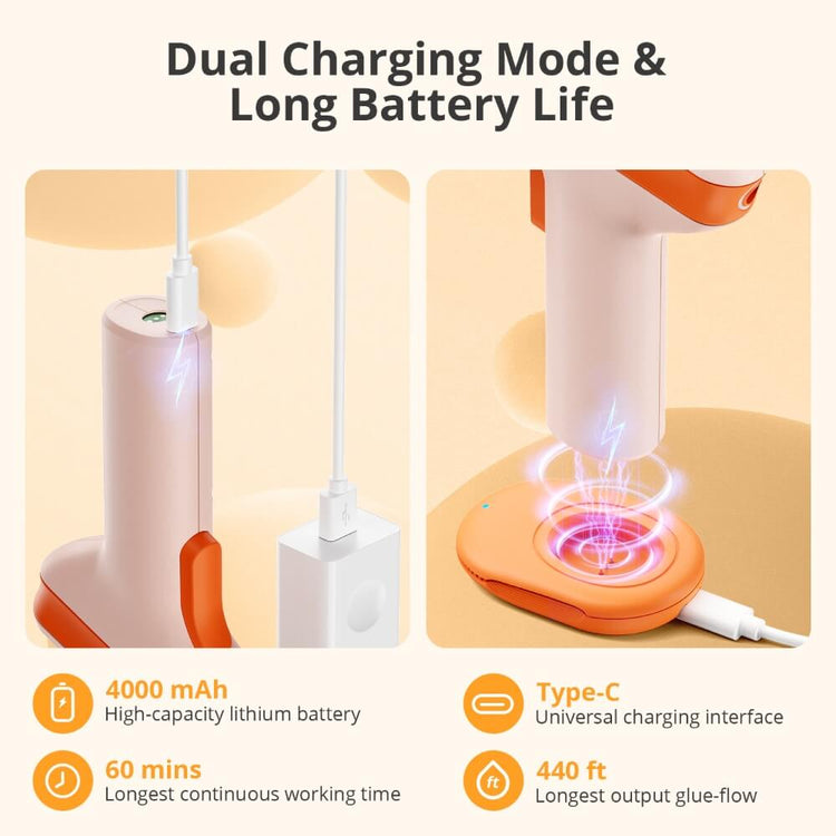 dual charging mode long battery life